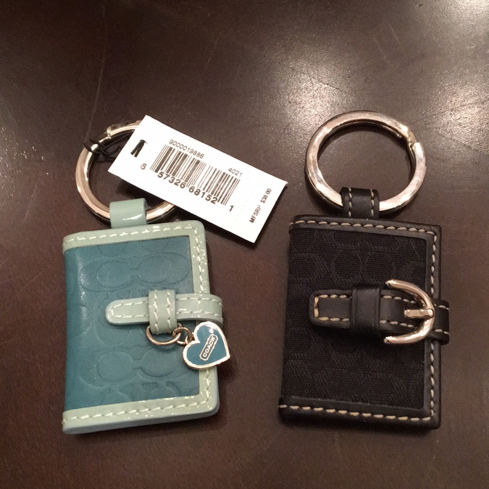 Coach mini photo keyfobs.